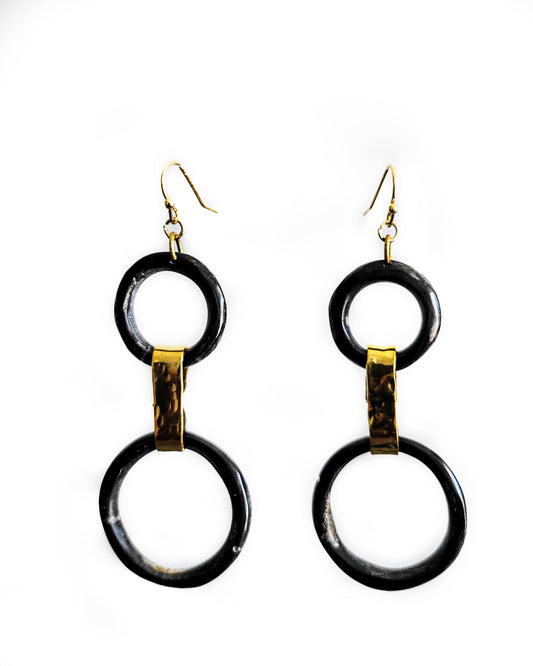 Duara Mbili Earrings Dark